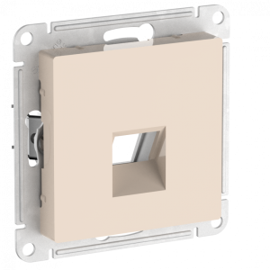 Лицевая панель для розетки компьютерной RJ45 Keystone, Бежевый, AtlasDesign SE ATN000284