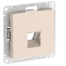 Лицевая панель для розетки компьютерной RJ45 Keystone, Бежевый, AtlasDesign SE ATN000284