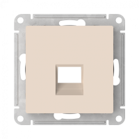 Лицевая панель для розетки компьютерной RJ45 Keystone, Бежевый, AtlasDesign SE ATN000284