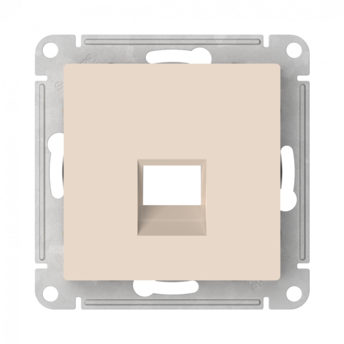 Лицевая панель для розетки компьютерной RJ45 Keystone, Бежевый, AtlasDesign SE ATN000284