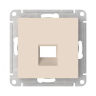 Лицевая панель для розетки компьютерной RJ45 Keystone, Бежевый, AtlasDesign SE ATN000284