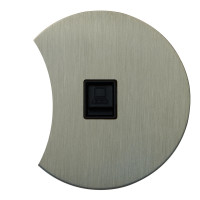 Розетка компьютерная RJ45 (внутренний монт.) дополнит., Никель, Аrt Salvador EU010206