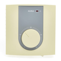 Терморегулятор теплого пола механический, кремовый, AURA VTC 235
