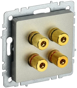 Аудиорозетка, Шампань, Brite IEK BR-S40-K37