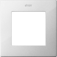 Рамка 1 местная, Алюминий, Simon 24 2400610-033