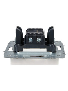 Выключатель 1 кл. проходной с подсветкой, Жемчуг, Brite IEK BR-V12-1-10-K36