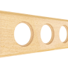 Рамка 3 местная деревянная (внутренний монт.), прямоугольник, Бук натуральный, Лахта ТМ МезонинЪ GE70863-25