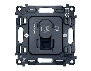 Механизм розетки комп. RJ45 Cat. 6, Quant Ambrella Volt VM188