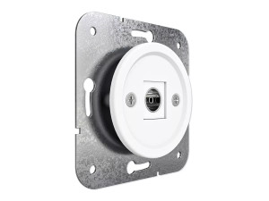 Розетка телевизионная TV (внутренний монт.), Белая ночь, Лахта ТМ МезонинЪ GE35321-40