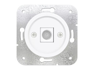 Розетка телевизионная TV (внутренний монт.), Белая ночь, Лахта ТМ МезонинЪ GE35321-40