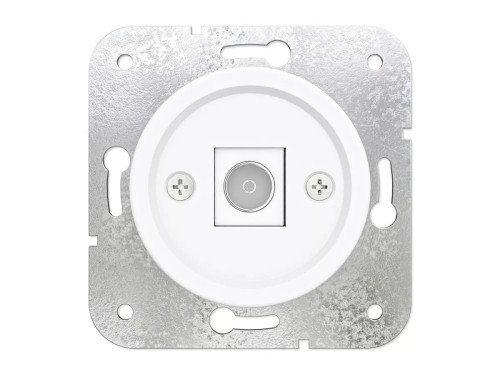 Розетка телевизионная TV (внутренний монт.), Белая ночь, Лахта ТМ МезонинЪ GE35321-40