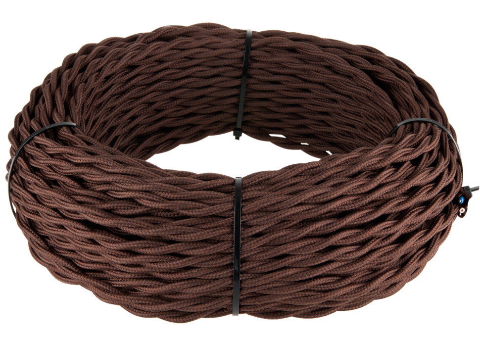 Ретро кабель витой 2x2,5 коричневый Werkel a039935 (W6452614)