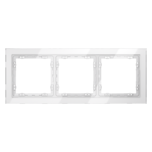 Рамка 3 местная, стекло, Белый, Voltum S70 VLS110301