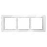 Рамка 3 местная, стекло, Белый, Voltum S70 VLS110301