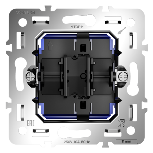 Механизм выключателя 1-кл 10А, S70 Voltum VLS0101M
