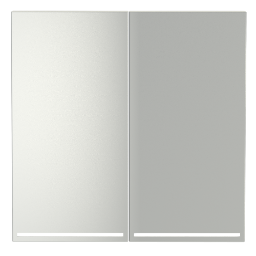 Клавиши для выключателя 2-кл с подсветкой, Сталь, S70 Voltum VLS000405