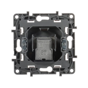 Розетка телевизионная TV проходная, алюминий, Etika Legrand 672463