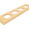 Рамка 4 местная деревянная (внутренний монт.), прямоугольник, Бук натуральный, Лахта ТМ МезонинЪ GE70864-25