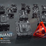Выключатель 1 кл. проходной с/подсв. (10000K), Белый матовый, OMEGA Quant Ambrella Volt MO122040