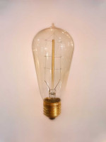 Лампа накаливания Эдисона ST58 P 60Вт Е27, золотистая Loft&Wood St58P-60W