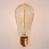 Лампа накаливания Эдисона ST58 P 60Вт Е27, золотистая Loft&Wood St58P-60W