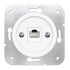Розетка компьютерная RJ45 (внутренний монт.), Белая ночь, Лахта ТМ МезонинЪ GE35341-40