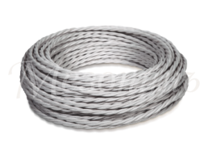Ретро кабель витой 3x1,5 Титан, ТМ МезонинЪ GE70113-37 (1 метр)