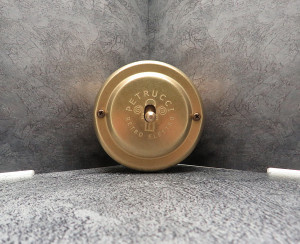 Выключатель тумблерный 1 кл. перекрестный, металл, Латунь, Petrucci 307VBS