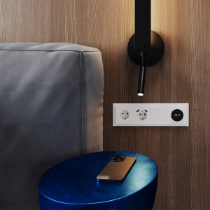 Рамка 4 местная, стекло, Белый, S70 Voltum VLS110401