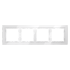 Рамка 4 местная, стекло, Белый, S70 Voltum VLS110401