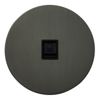 Розетка компьютерная RJ45 (внутренний монт.), Антрацит, Аrt Salvador EU020108