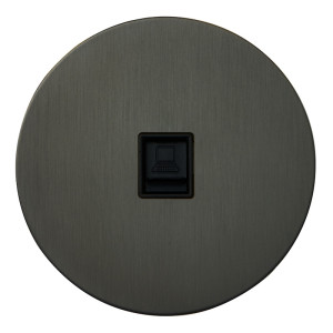 Розетка компьютерная RJ45 (внутренний монт.), Антрацит, Аrt Salvador EU020108