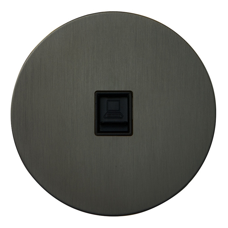 Розетка компьютерная RJ45 (внутренний монт.), Антрацит, Аrt Salvador EU020108 Розетка компьютерная RJ45 (внутренний монт.), Антрацит, Аrt Salvador EU020108