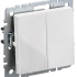 Выключатель 2 кл. проходной, Белый, Brite IEK BR-V22-0-10-K01