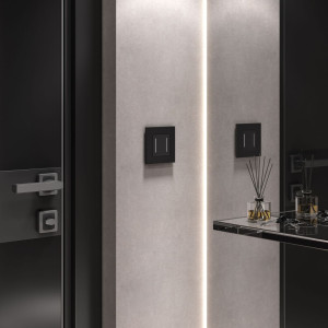 Рамка 1 местная пластик, Черный матовый, Slab Werkel W0012908