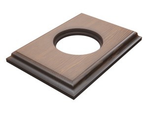 Рамка 1 местная деревянная (внутренний монт.), прямоугольник, Темный дуб, Лахта ТМ МезонинЪ GE70861-26
