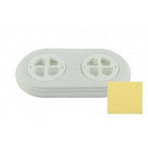 Рамка 2 местная керамическая, Песочный, Арбат Interior Electric АРК2-03 Рамка 2 местная керамическая, Песочный, Арбат Interior Electric АРК2-03