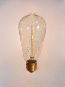 Лампа накаливания Эдисона ST64 X 60Вт Е27, золотистая Loft&Wood ST64X-60W
