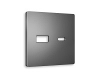 Лицевая панель розетки USB для быстрой зарядки тип A+C, Антрацит серый, ALFA Quant Ambrella Volt AP6610