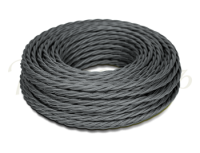 Ретро кабель витой 3x1,5 Графит, ТМ МезонинЪ GE70113-38 (1 метр)
