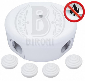 Распаечная коробка пластик D110х35 белый Bironi B1-522-21-K