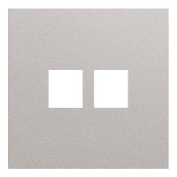 Лицевая панель на механизм 2-ой инф. роз., Платина, Rikkett 35442 PL