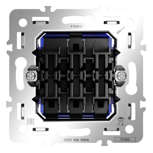 Механизм выключателя 3-кл 10А, S70 Voltum VLS0301M