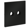 Лицевая панель для розетки телевизионной оконечной TV+SAT, Черный матовый, S70 Voltum VLS001608