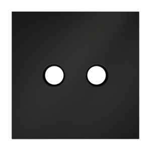 Лицевая панель для розетки телевизионной оконечной TV+SAT, Черный матовый, S70 Voltum VLS001608