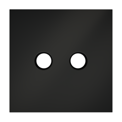 Лицевая панель для розетки телевизионной оконечной TV+SAT, Черный матовый, S70 Voltum VLS001608