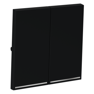 Клавиши для выключателя 2-кл с подсветкой, Графит, S70 Voltum VLS000407