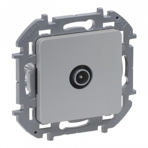 Розетка телевизионная TV оконечная, алюминий, INSPIRIA Legrand 673872