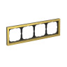 Рамка 4 местная, металл, Золото, ArtGallery SE GAL312404