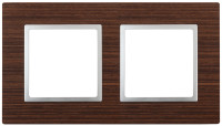 Рамка 2 местная, Венге, Эра Elegance 14-5302-10